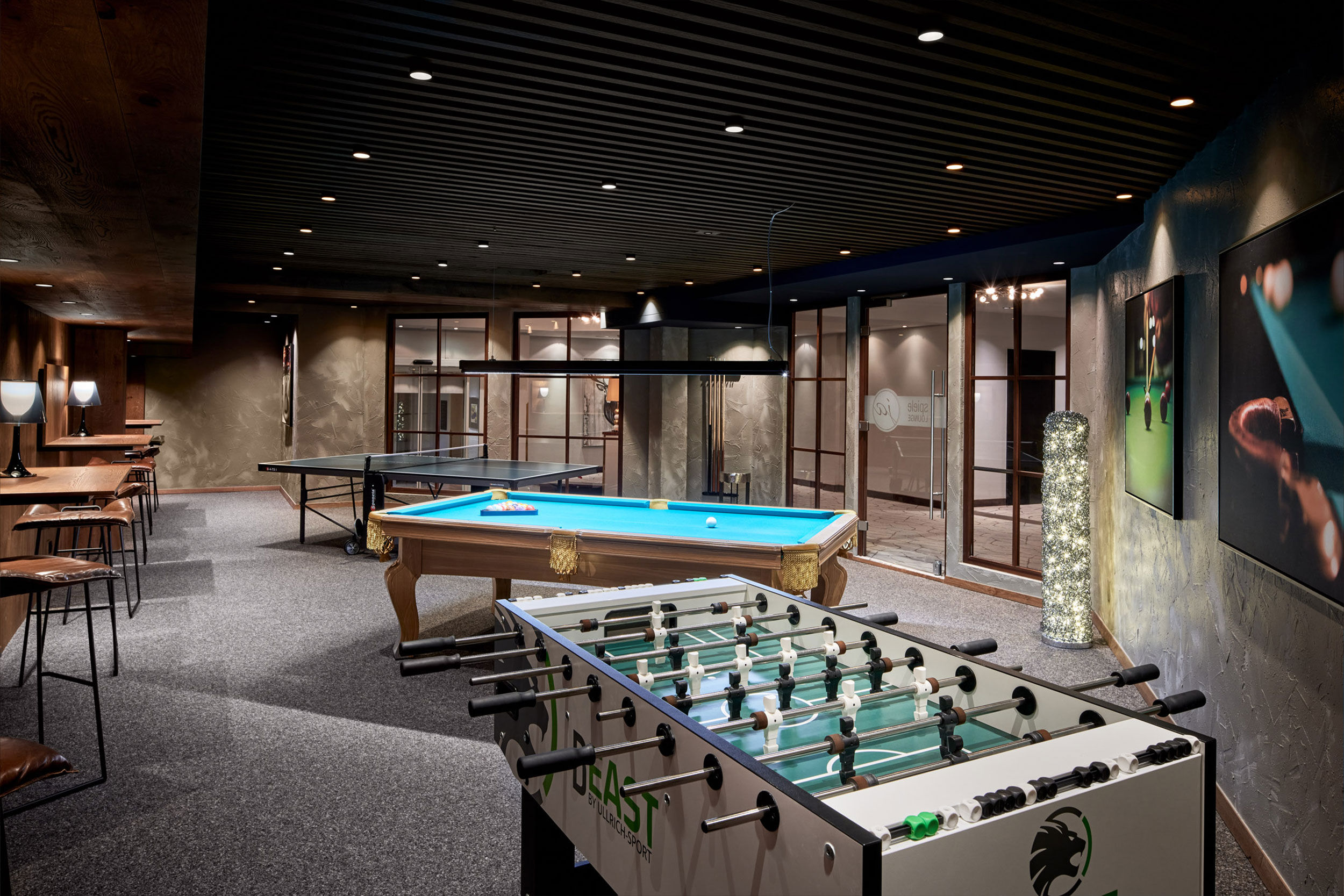 Spiele-Lounge im Wellness- & Sporthotel Jagdhof, Bayerischer Wald